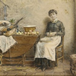 Peeling apples
